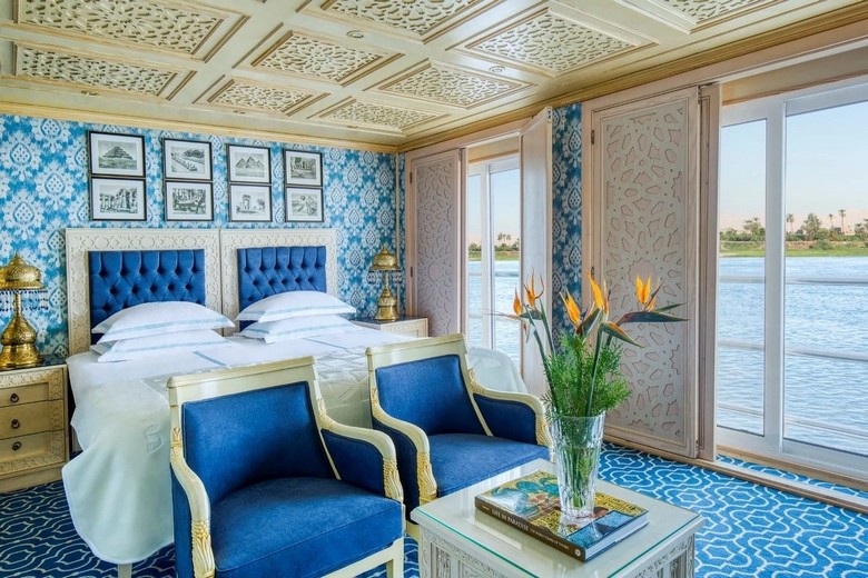 Cabin phòng nghỉ tiện nghi trên du thuyền sông Nile